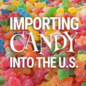 import candy to usa