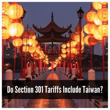 do section 301 tariffs include taiwan