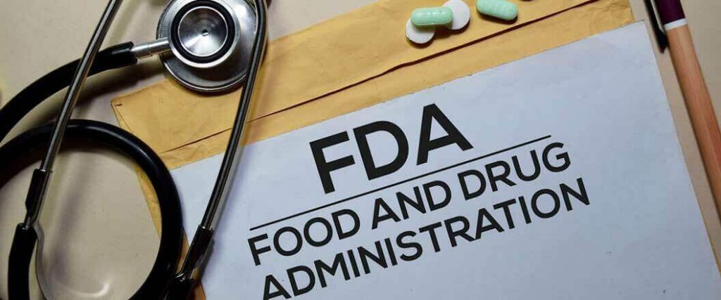 FDA paperwork on a clipboard