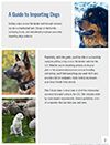 A Guide to Importing Dogs Page 2 Introduction Thumbnail