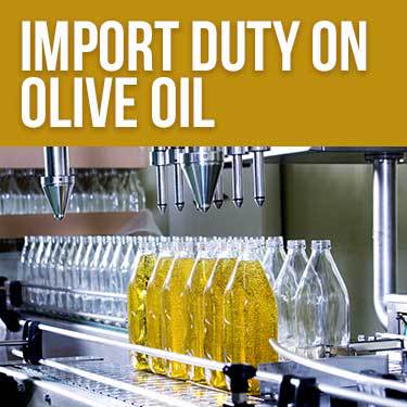 Import Duty on Olive Oil