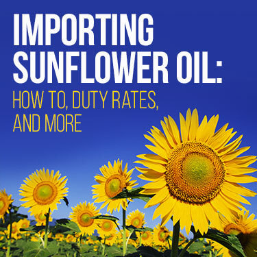 Importing Sunflower Oil