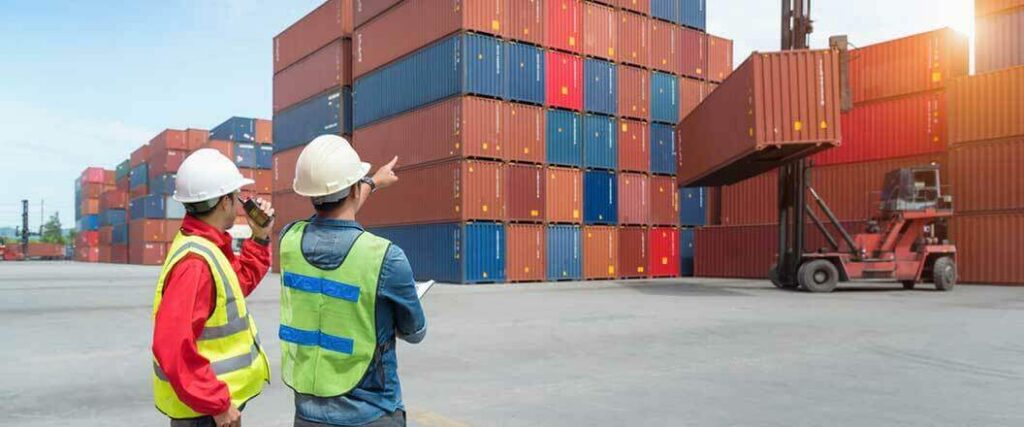 To port workers discussing containers that have an FDA customs hold placed on them